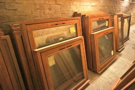 4 x Hardwood Pre-Glazed Window Units