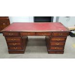 This is a Timed Online Auction on Bidspotter.co.uk, Click here to bid. Large Pedestal Desk with