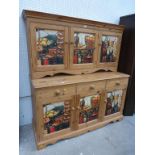 This is a Timed Online Auction on Bidspotter.co.uk, Click here to bid. Two Piece Pine Kitchen Unit
