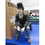 This is a Timed Online Auction on Bidspotter.co.uk, Click here to bid. Sitting Charlie Chaplin