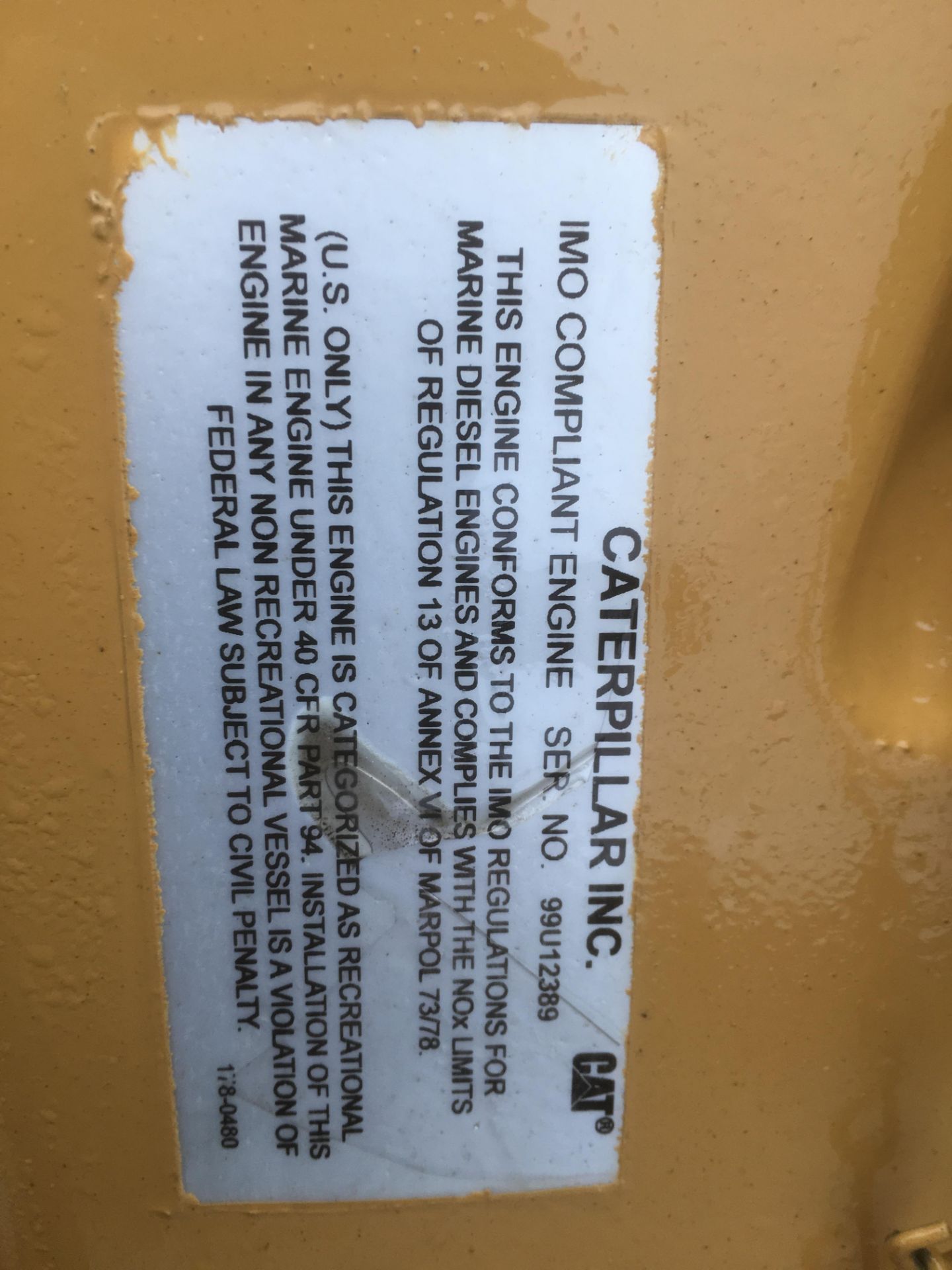 Caterpillar 3408 V8 Industrial Diesel Engine. - Image 4 of 8