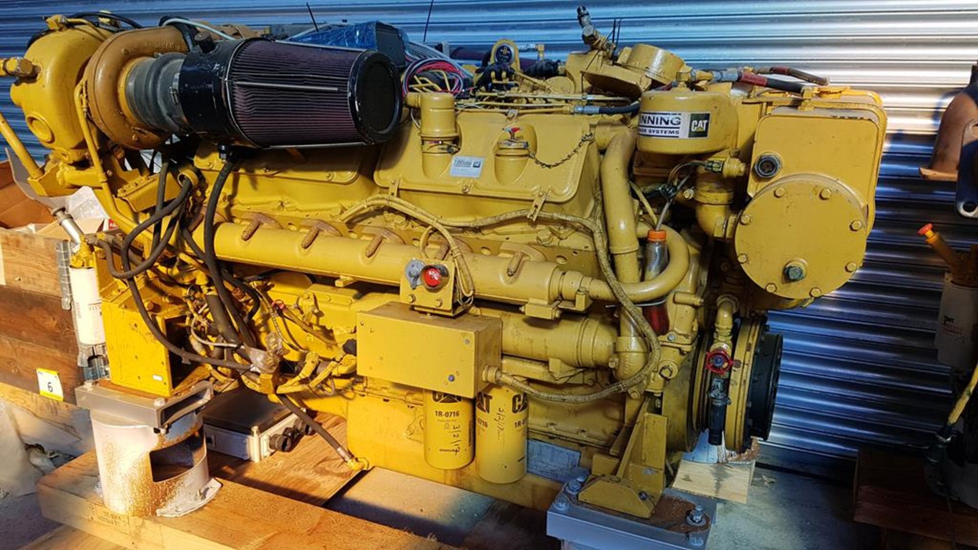 Caterpillar Type 3412, 1250HP, Marine Diesel Engine - Image 4 of 7