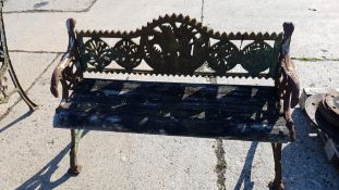 2 x Cast Iron Dog Benches and 2 Others