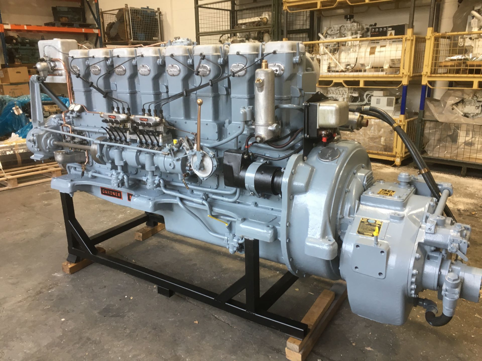 A Gardner Reconditioned Model 8L3B Marine Diesel Engine