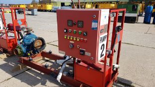 Fire Pump and Control Panel on Skid.