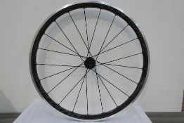 A new boxed Shimano Dura Ace WH-R9100 PF C40-CL 35mm Rear Wheel with Nipple Wrench, Valve Extension