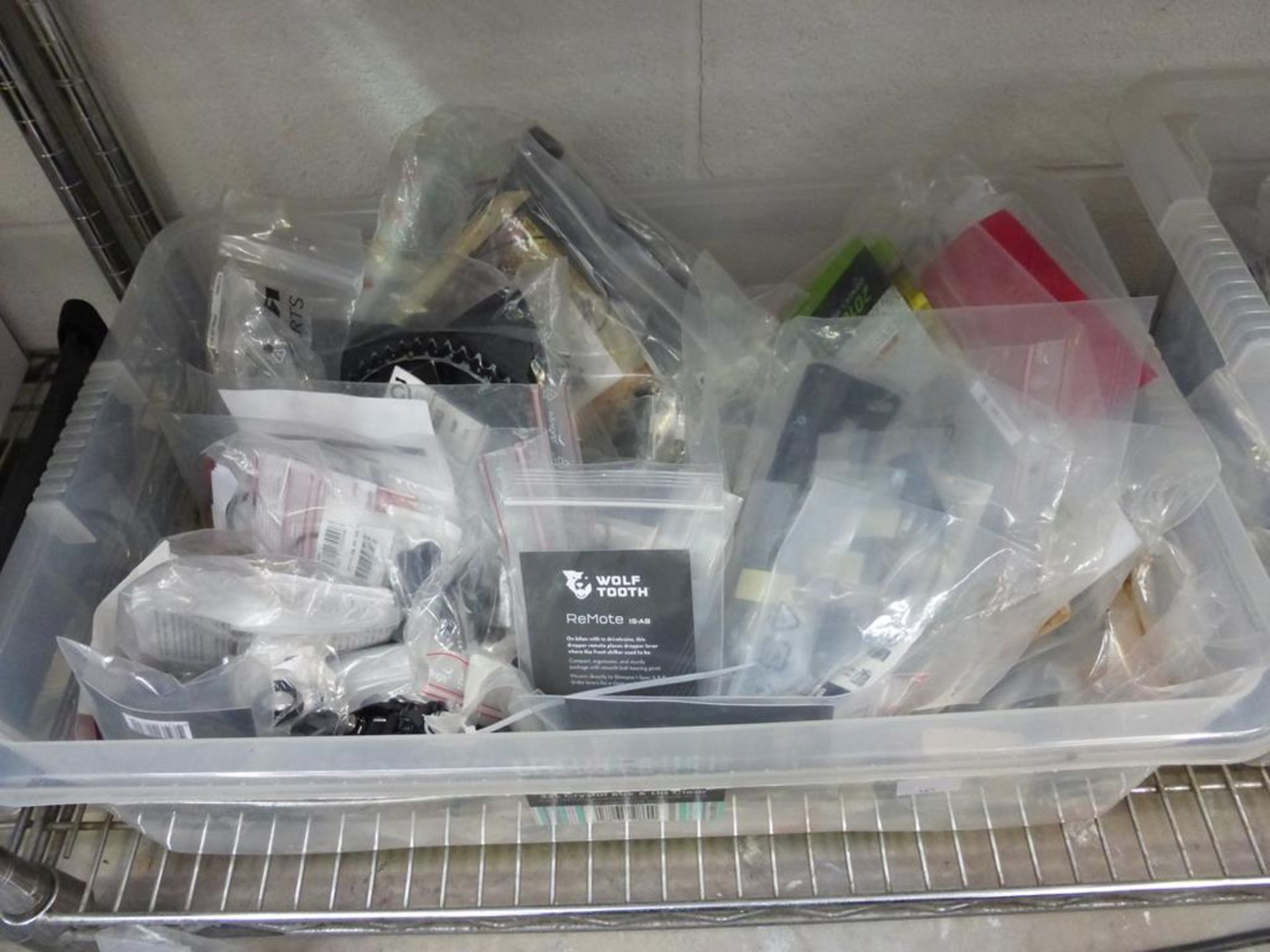 3 Tubs of assorted Cycle Parts, Breaks, Reflectors, Levers, Tubes etc - Image 2 of 13