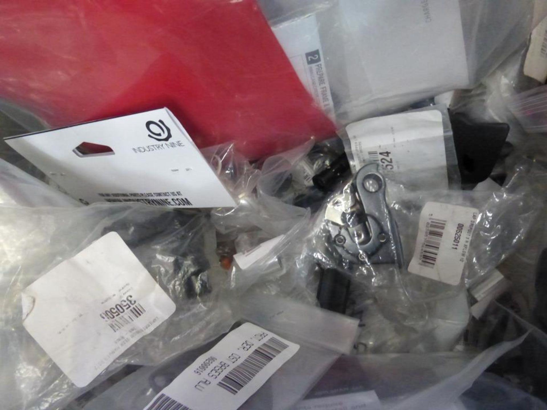 3 Tubs of assorted Cycle Parts, Breaks, Reflectors, Levers, Tubes etc - Image 5 of 13