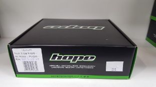 Hope Tech 3 E4 Front-No Rotor-Purple-R/H Disk Brake
