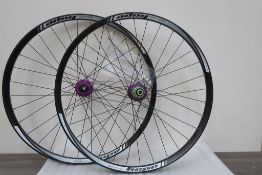 A Pair of New Hope Tech 35W Pro 4 Rims (Front and Rear) Purple ETRTO 584 x 35-ERD 567