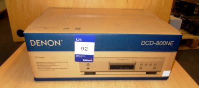 Denon DCD-800NE Compact Disc Player, silver (boxed) - RRP £269 (collection Monday 29 April ONLY -