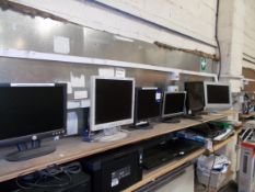 5x Monitors to Shelf & Sony LCD TV (collection Monday 29 April ONLY - please do not bid if you