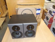 Pair of Tibo Legacy 3Plus Black Speakers (on display) – RRP £100 (collection Monday 29 April