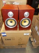 Pair of Bowers & Wilkins CM5S2 Rose Nut Speakers, scratched (on display) – RRP £780 (collection