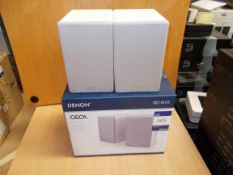 Pair of Denon SC-N10 White Speakers (on display) – RRP £89 (collection Monday 29 April ONLY - please