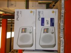 2x Pure Elan E3 Portable Digital FM Radios (boxed) – RRP £60 each (collection Monday 29 April ONLY -