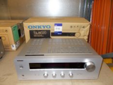 Onkyo TX-8020 Stereo Receiver, Silver (on display) – RRP £200 (collection Monday 29 April ONLY -
