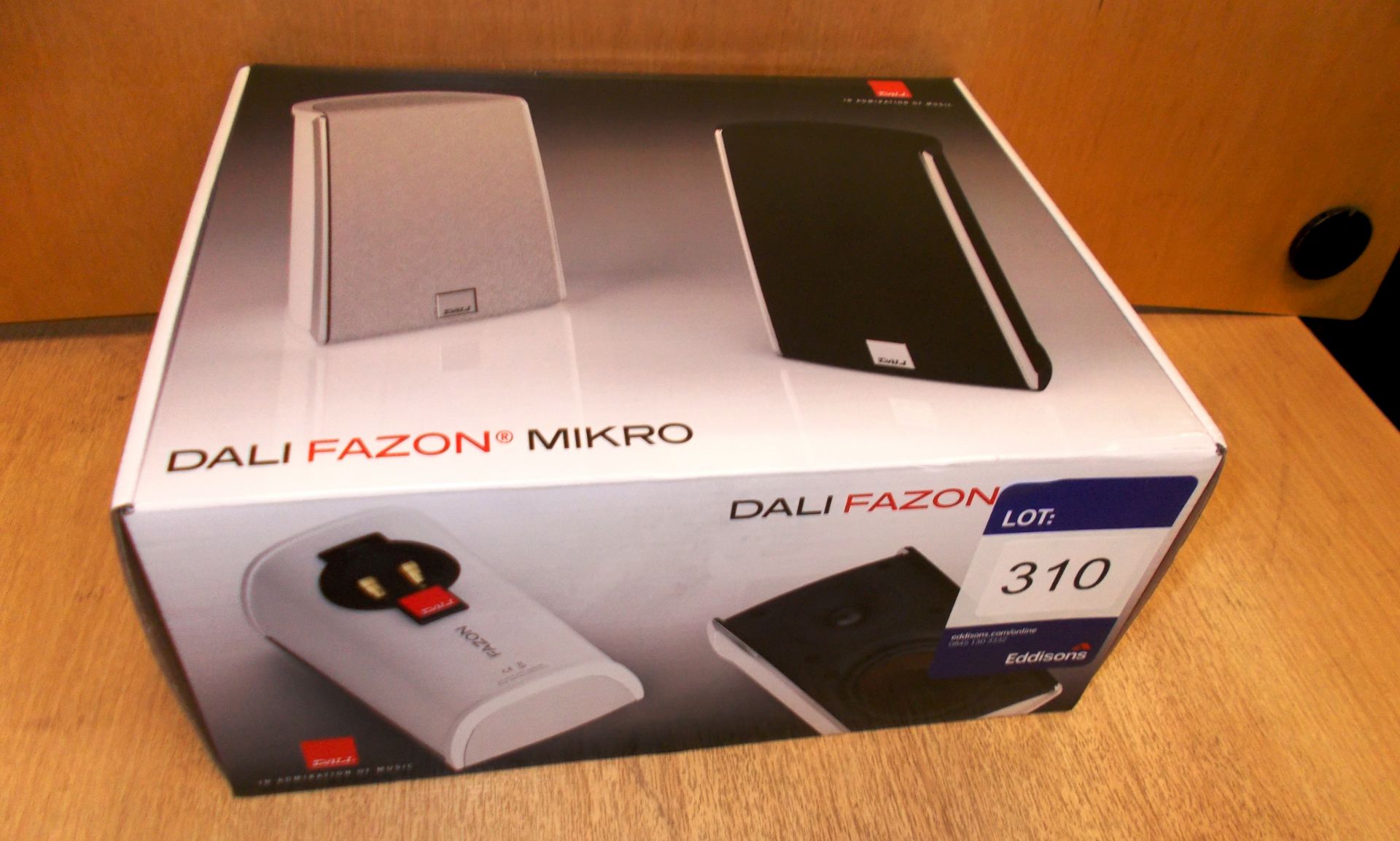 Pair of Dali Fazon Mikro White Speakers (boxed) – RRP £250 (collection Monday 29 April ONLY - please
