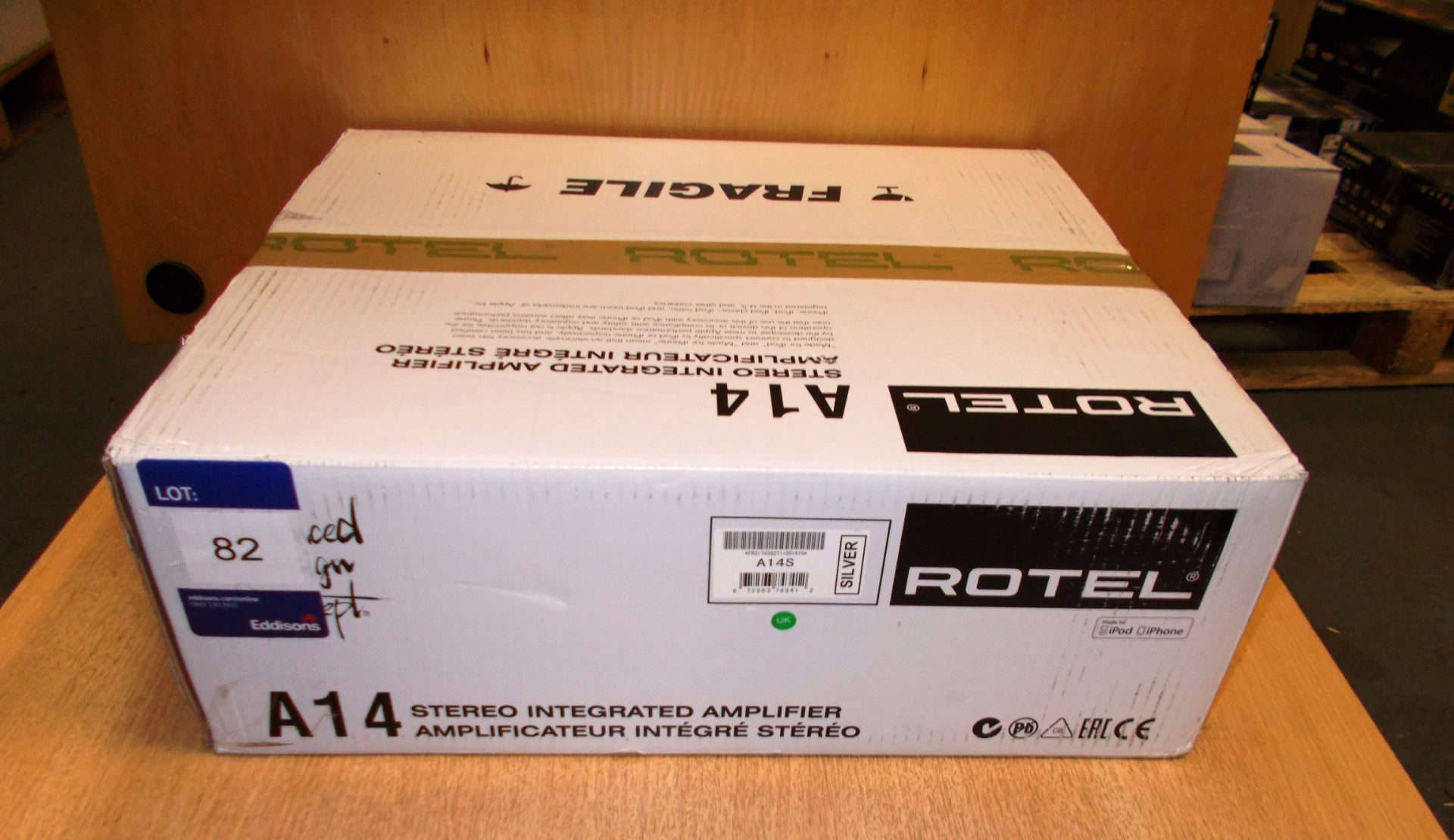 Rotel A14 Stereo Integrated Amplifier, silver (boxed) – RRP £900 (collection Monday 29 April