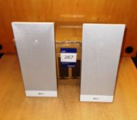 Pair of Kef T101 White Speakers (on display) – RRP £279 (collection Monday 29 April ONLY - please do