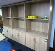 3 cupboard Units with storage above