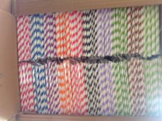 400,000 Multi Coloured Paper Straws