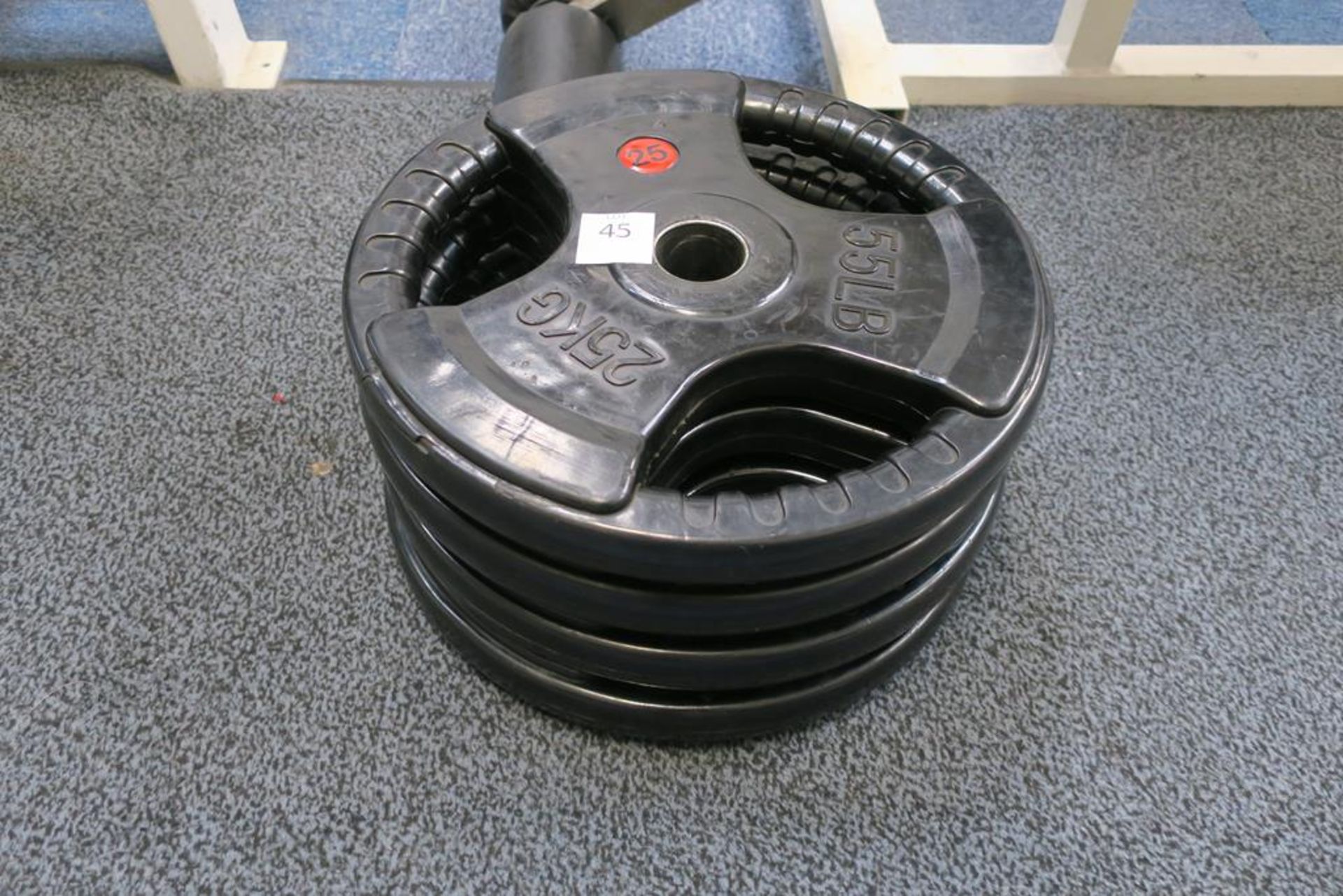 4 x 25Kg Rubber Covered Plates - Bild 2 aus 2