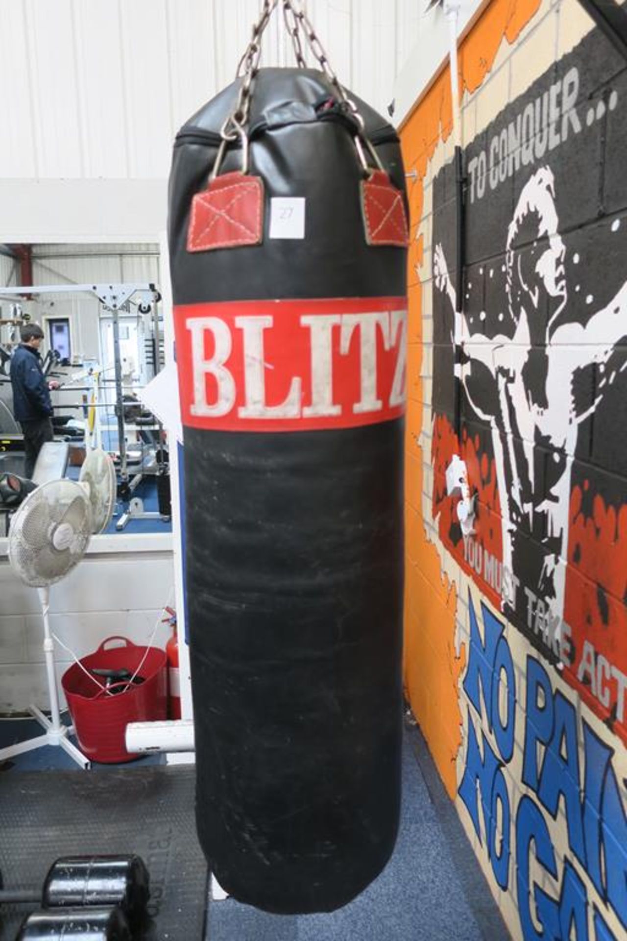 Blitz Punch Bag, Wall Bracket and a Pair of Gloves - Image 2 of 4