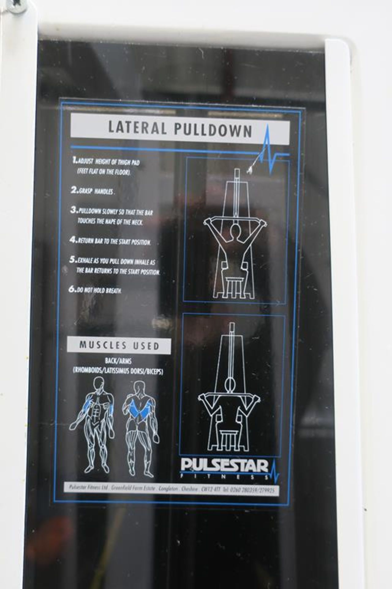 Pulsestar Fitness Seated Lateral Pull Down - Image 4 of 7