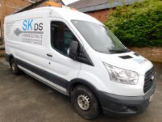 Ford Transit 350 LWB Panel Van, registration NU64 OVS, first registered 26 November 2014, odometer