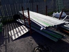 Quantity of various length scaffold tubing , 3 x bags of 2ft butts and approx. 50 x 340cm lengths