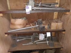 Contents of storeroom to include adjustable beams