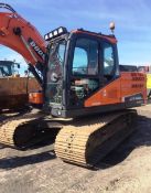 Doosan DX140 LC-5 Crawler Excavator, operating mas