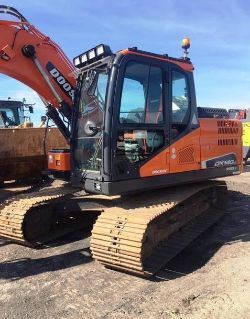 2 x Doosan DX140 LC-5 Crawler Excavators, 2015