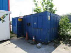 Secure site cabin containing office and store. (Bu