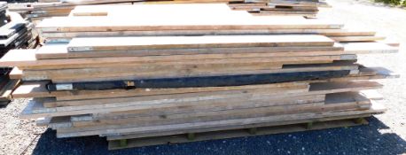 Quantity of mixed length scaffold boards to pallet