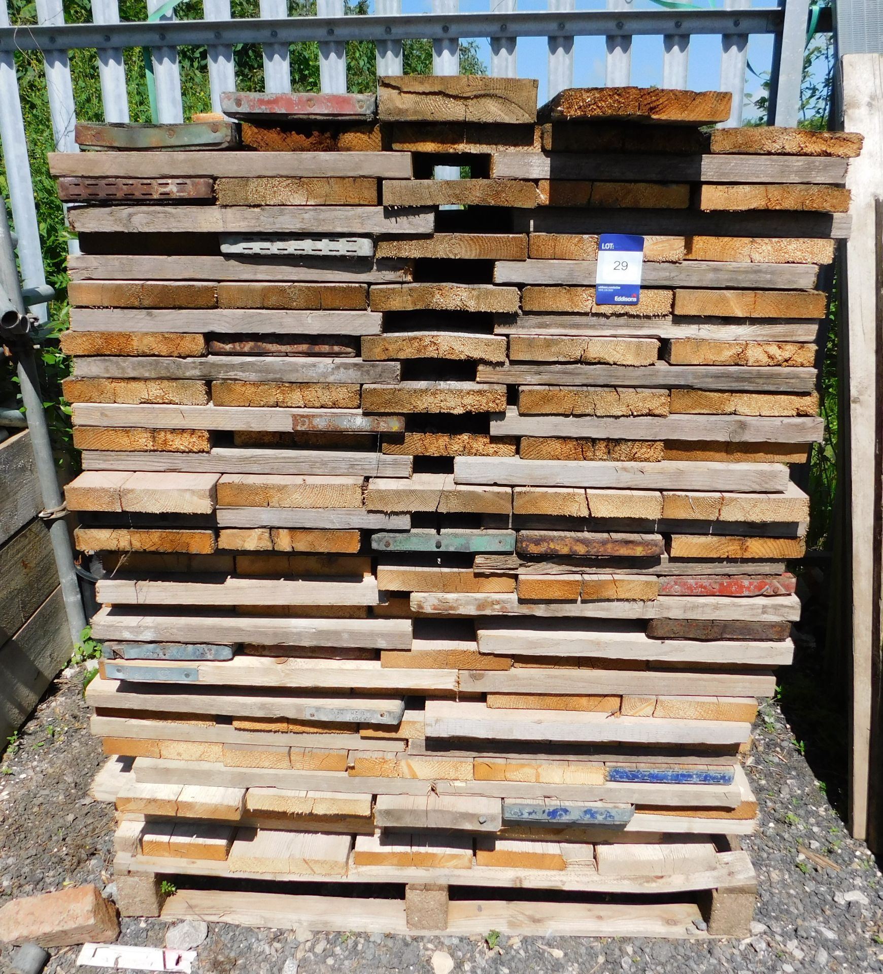 Wooden pads to pallet