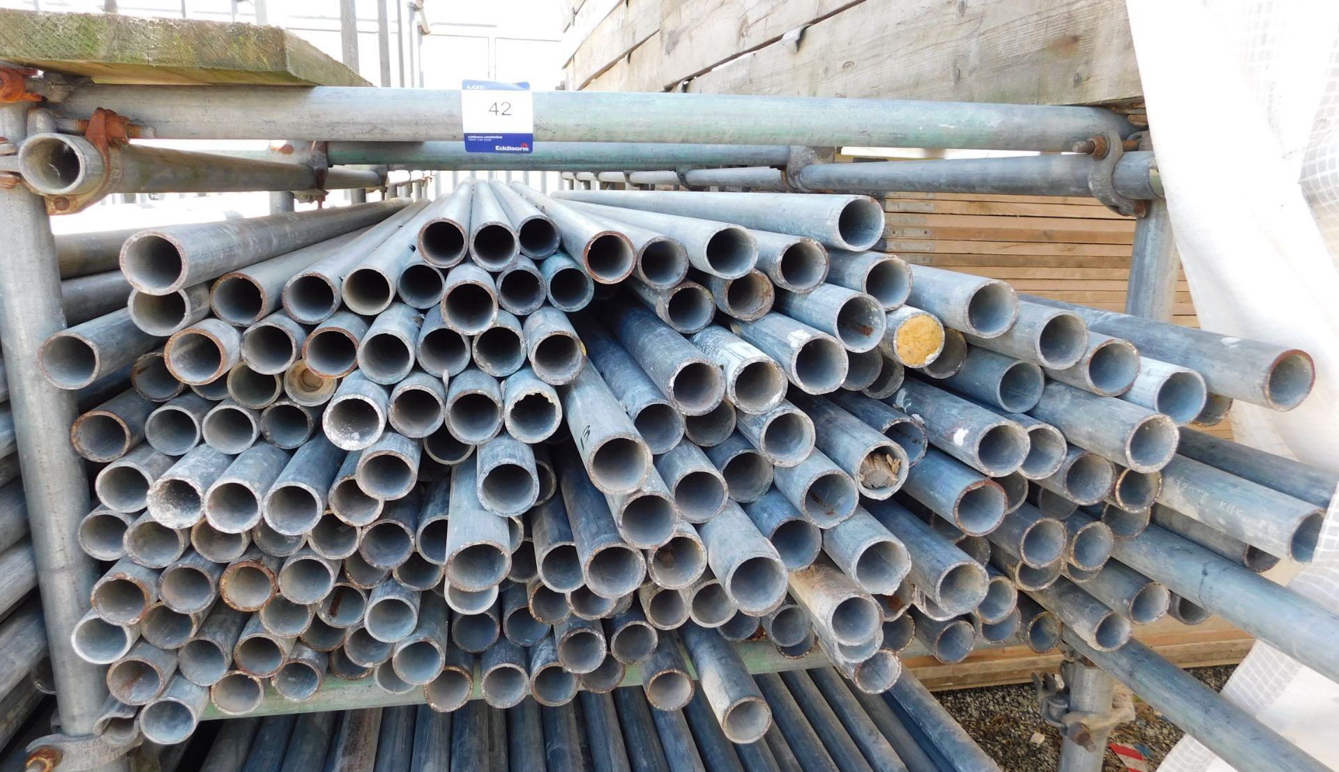 Approx. 210 mixed length scaffold tube8’-14’ - Image 2 of 3