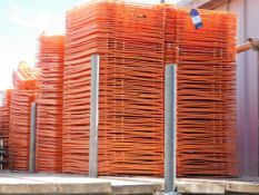 Approx. 266 orange brick guards (3 stacks)
