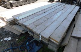 123 Wooden scaffold boards 3.9m