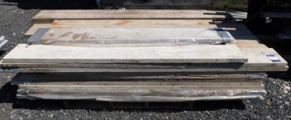 Quantity of mixed length scaffold boards to pallet