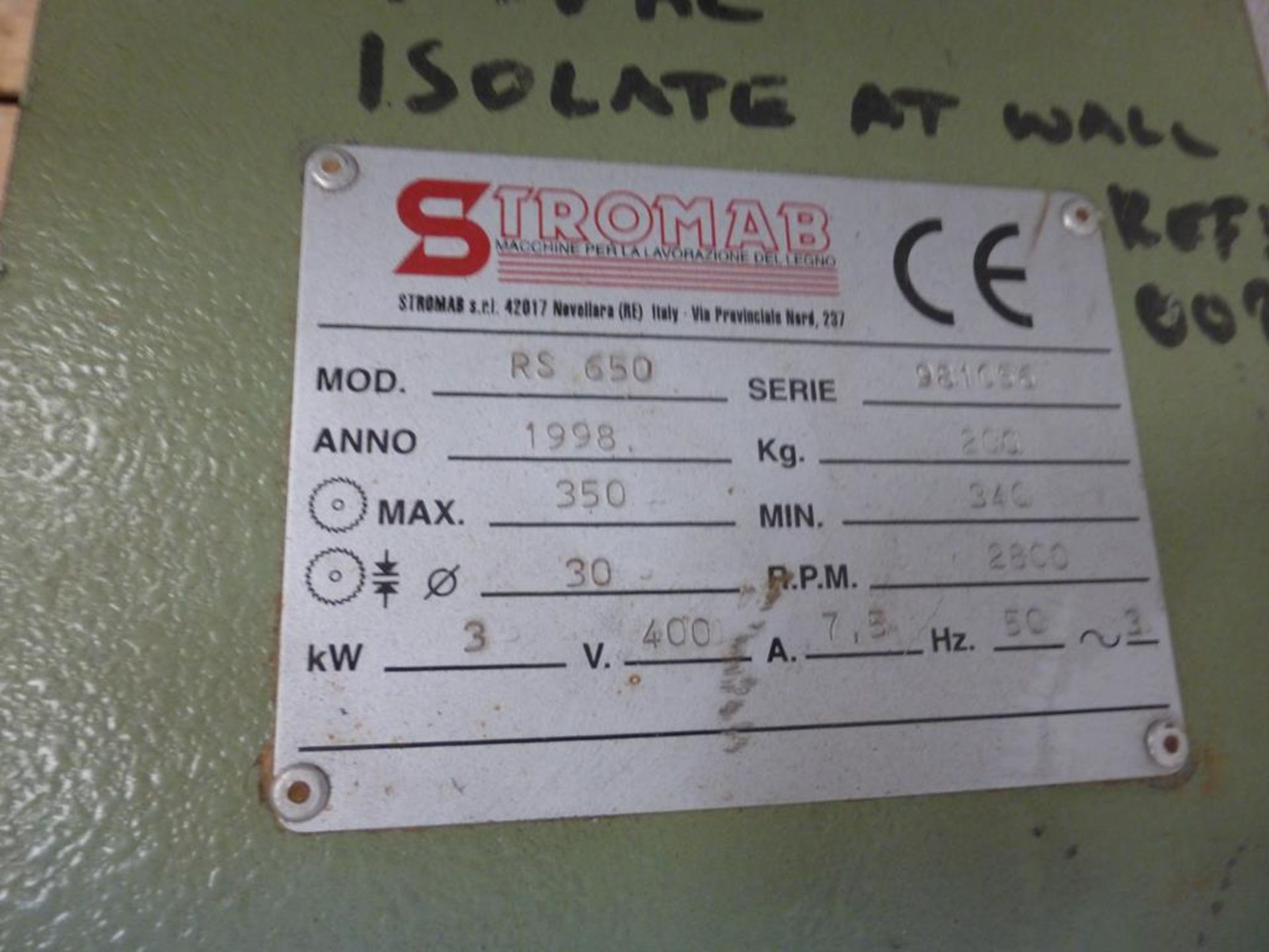 Stromab RS650 Radial Arm Cross Cut Saw - Image 4 of 5