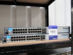 2 HP 2510G-24 Pro curve 24 port switches