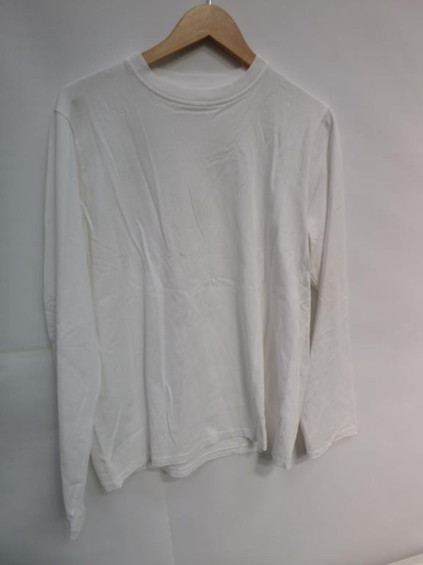 Four White Long Sleeve T-Shirts, Four Black Long Sleeve (3 S, L), Navy Sweatshirt (?) and - Image 3 of 10