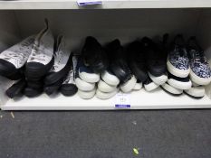 A Total of Fifteen Pairs of Shoes in Various Styles and Sizes