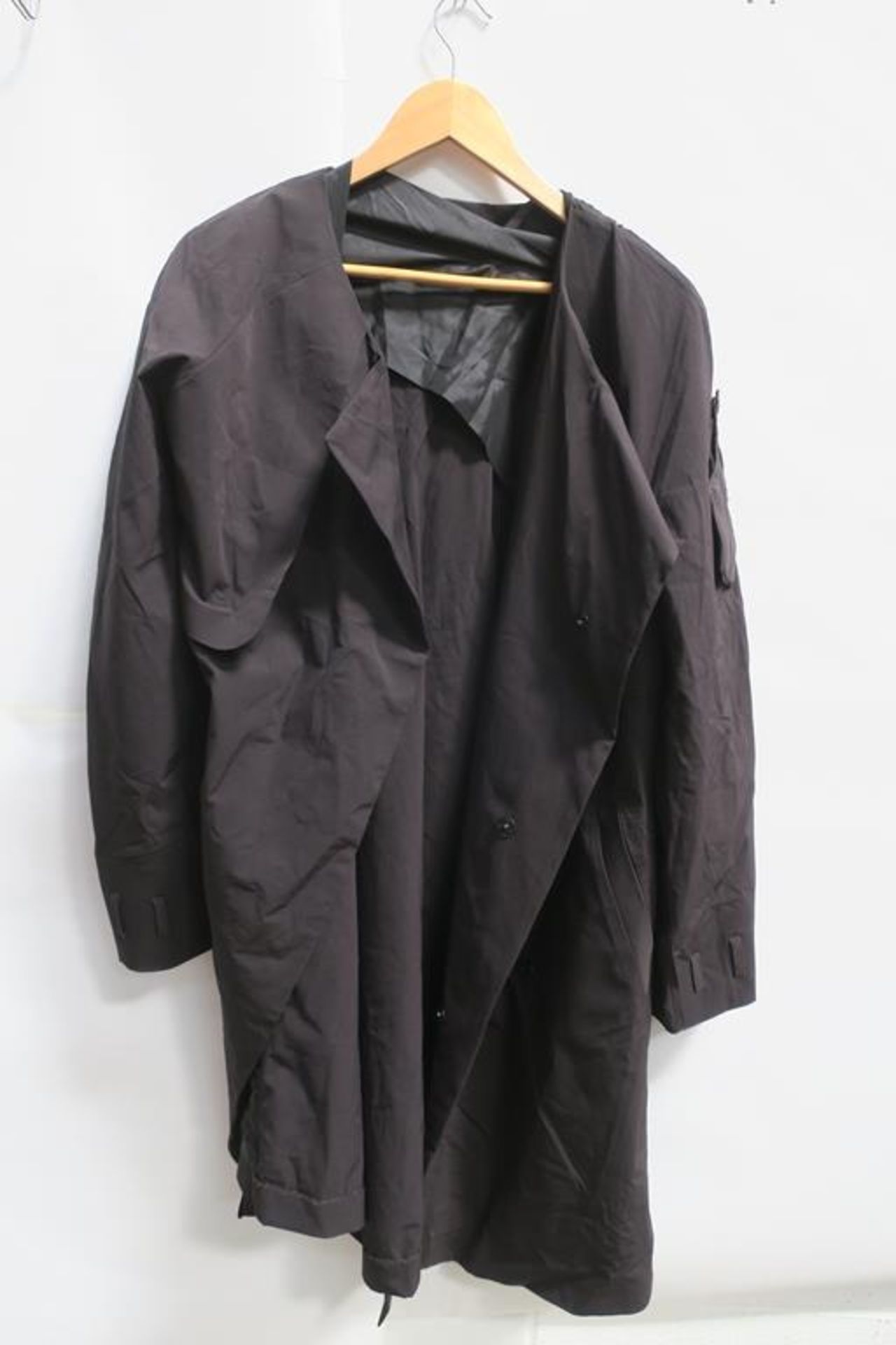 Unusual Styled Black Trenchcoat