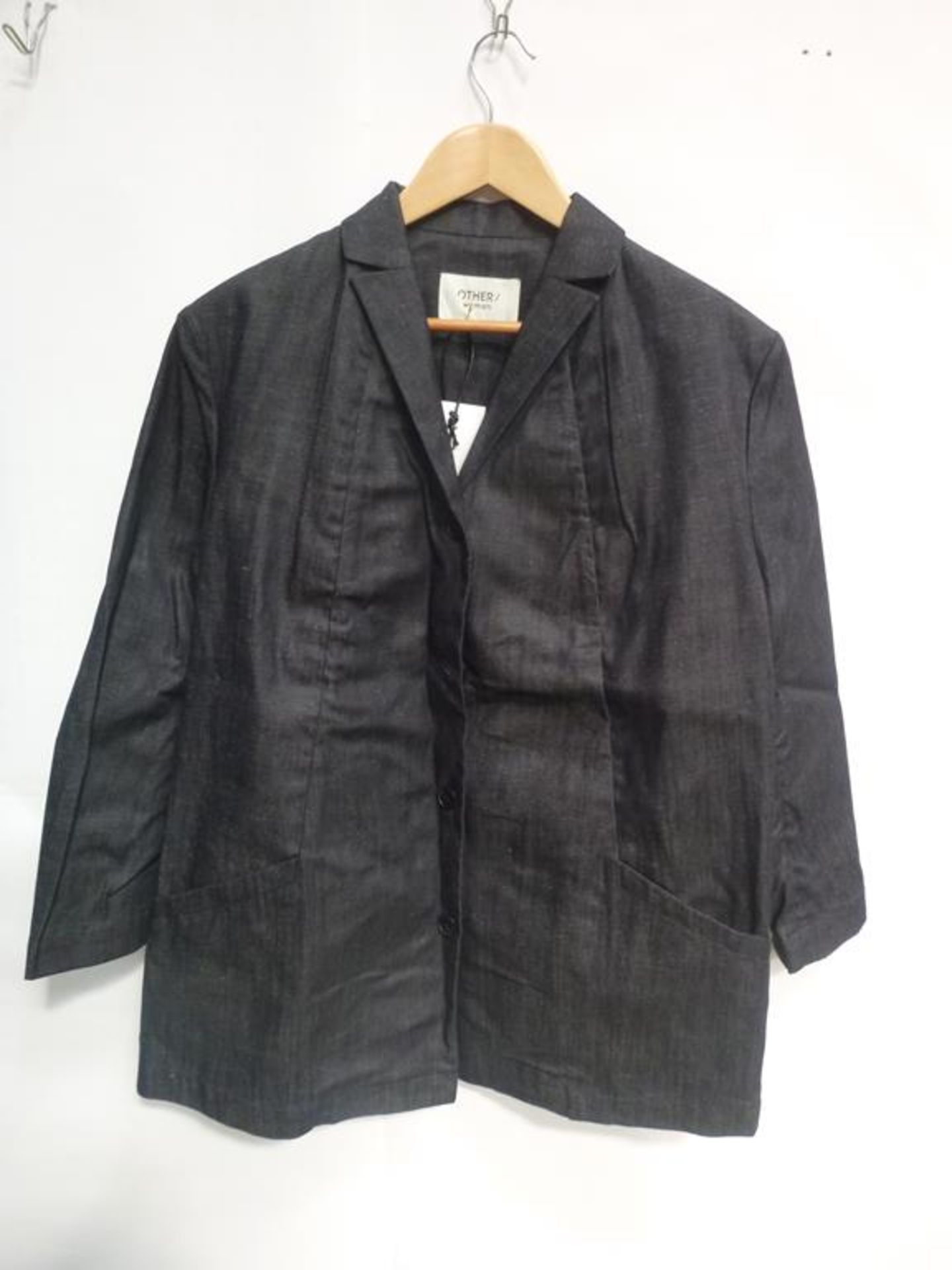 Two Dark Ladies Blazers/Jackets (M, L), Lemaire Plastron Long Sleeve Denim Top (42), Black and White - Image 4 of 4