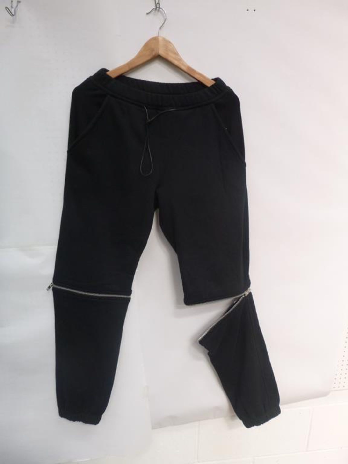 Black Mens Shirt (M) and Two Pairs of Knee Zip Track Pants (S) - Image 2 of 3