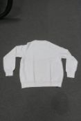 7 Other White Mock Neck Sweatshirts Long Sleeved, 3 x Small, 1 x Medium, 2 x Large, 1 x XLarge