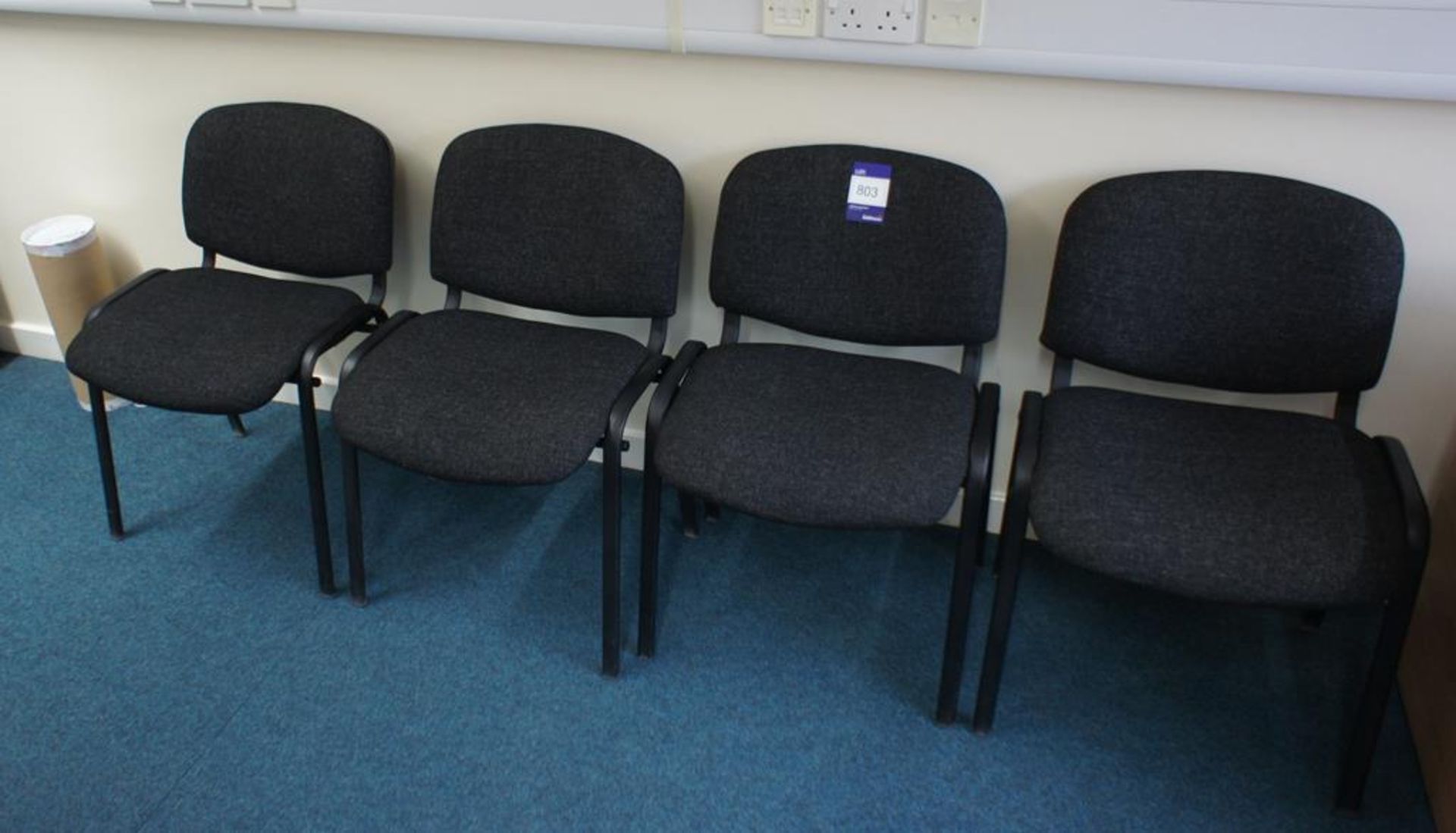 * 4 x Upholstered Meeting/Reception Chairs Photographs are provided for example purposes only and do - Image 3 of 3